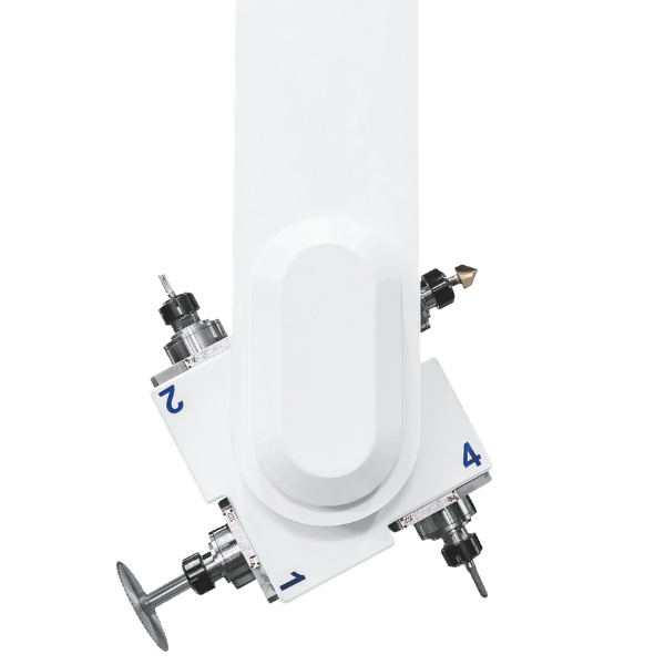 Cabezal multifunción para mecanizado CNC de 5 ejes