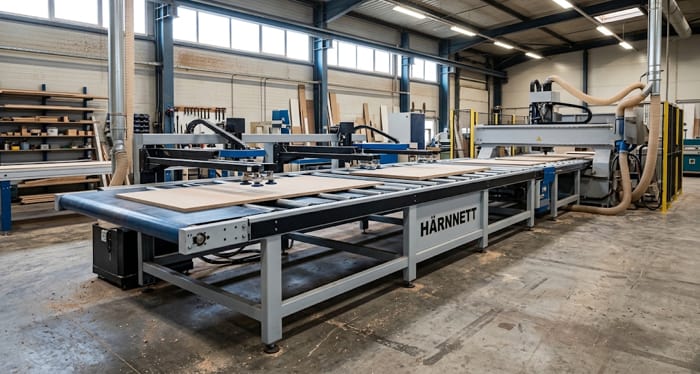 Mesa de descarga automática KHA-9713 para centro de mecanizado CNC de madera